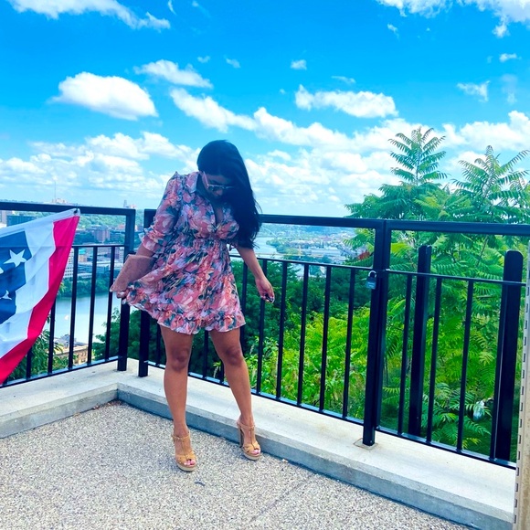 Floral Pink Dress - Picture 4 of 8